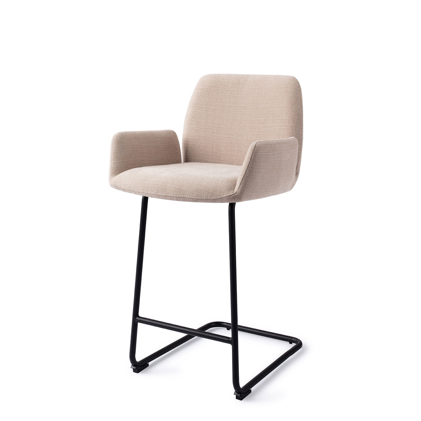 Jesper Home Misaki Sand Strand Barkruk (L) - Counter Arch Black - KwaliteitWonen.nl