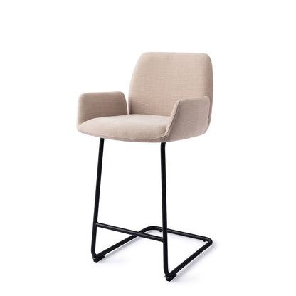Jesper Home Misaki Sand Strand Barkruk (L) - Counter Arch Black - KwaliteitWonen.nl