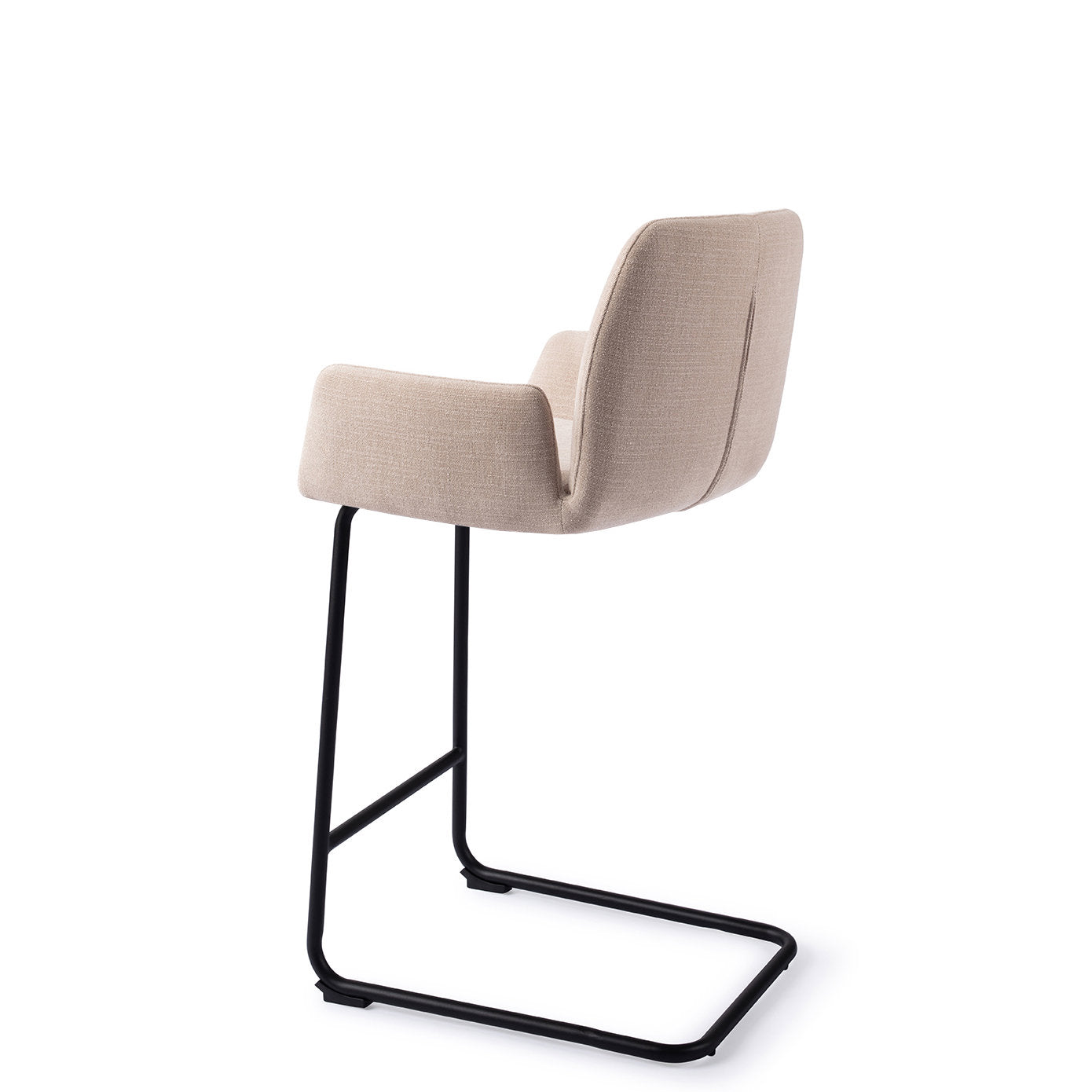 Jesper Home Misaki Sand Strand Barkruk (L) - Counter Arch Black - KwaliteitWonen.nl