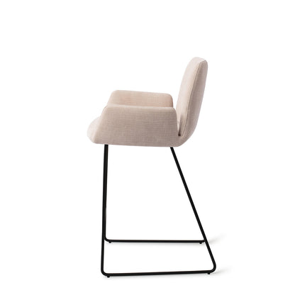Jesper Home Misaki Sand Strand Barkruk (L) - Counter Slide Black - KwaliteitWonen.nl