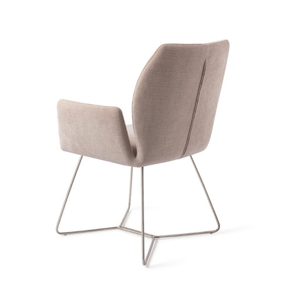Jesper Home Misaki Sand Strand Eetkamerstoel - Beehive Steel - KwaliteitWonen.nl