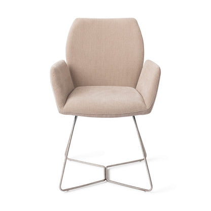 Jesper Home Misaki Sand Strand Eetkamerstoel - Beehive Steel - KwaliteitWonen.nl