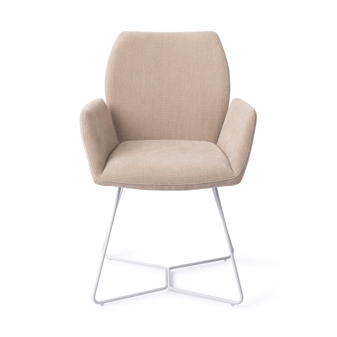 Jesper Home Misaki Sand Strand Eetkamerstoel - Beehive White - KwaliteitWonen.nl