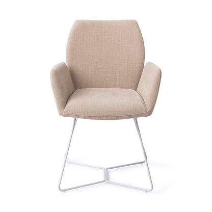 Jesper Home Misaki Sand Strand Eetkamerstoel - Beehive White - KwaliteitWonen.nl