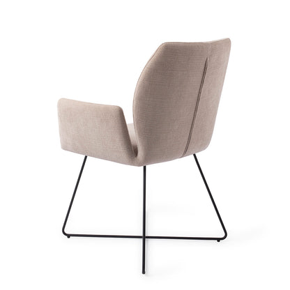 Jesper Home Misaki Sand Strand Eetkamerstoel - Cross Black - KwaliteitWonen.nl