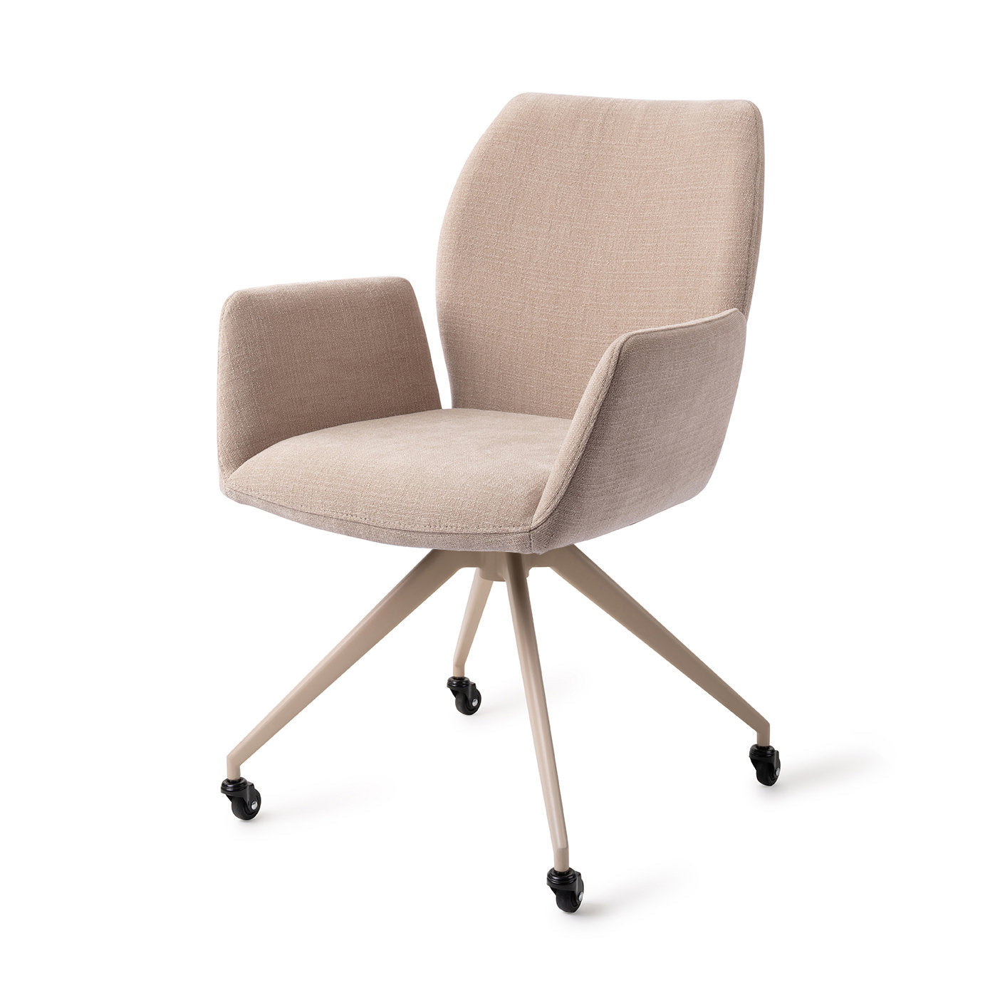 Jesper Home Misaki Sand Strand Eetkamerstoel - Glide Beige - KwaliteitWonen.nl