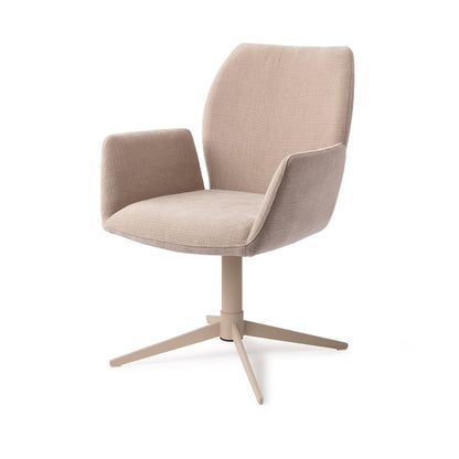 Jesper Home Misaki Sand Strand Eetkamerstoel - Quad Beige - KwaliteitWonen.nl