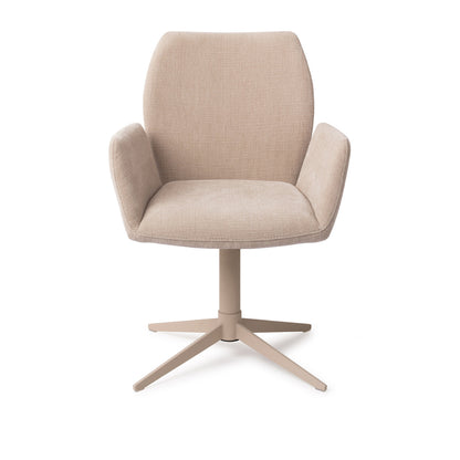 Jesper Home Misaki Sand Strand Eetkamerstoel - Quad Beige - KwaliteitWonen.nl