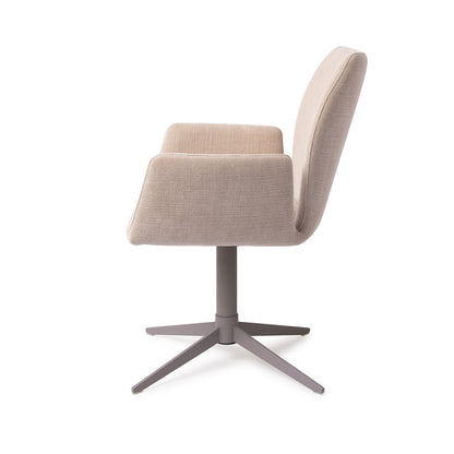 Jesper Home Misaki Sand Strand Eetkamerstoel - Quad Grey - KwaliteitWonen.nl