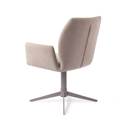 Jesper Home Misaki Sand Strand Eetkamerstoel - Quad Grey - KwaliteitWonen.nl