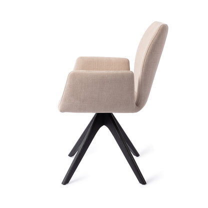 Jesper Home Misaki Sand Strand Eetkamerstoel - Revolve Oak Black - KwaliteitWonen.nl