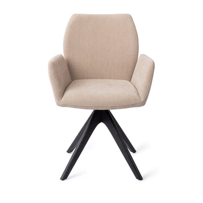 Jesper Home Misaki Sand Strand Eetkamerstoel - Revolve Oak Black - KwaliteitWonen.nl