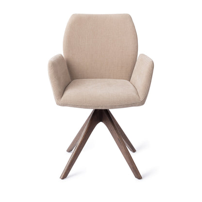 Jesper Home Misaki Sand Strand Eetkamerstoel - Revolve Oak Walnut - KwaliteitWonen.nl
