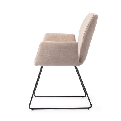 Jesper Home Misaki Sand Strand Eetkamerstoel - Slide Black - KwaliteitWonen.nl