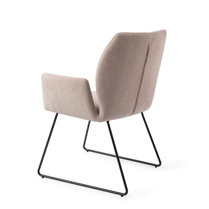 Jesper Home Misaki Sand Strand Eetkamerstoel - Slide Black - KwaliteitWonen.nl