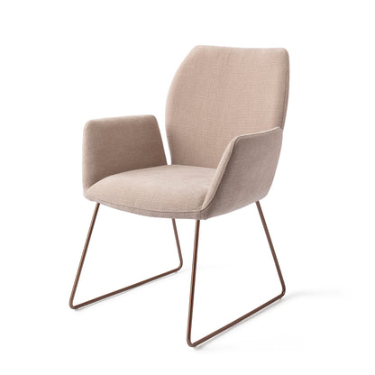 Jesper Home Misaki Sand Strand Eetkamerstoel - Slide Rose - KwaliteitWonen.nl