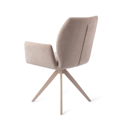 Jesper Home Misaki Sand Strand Eetkamerstoel - Turn Beige - KwaliteitWonen.nl