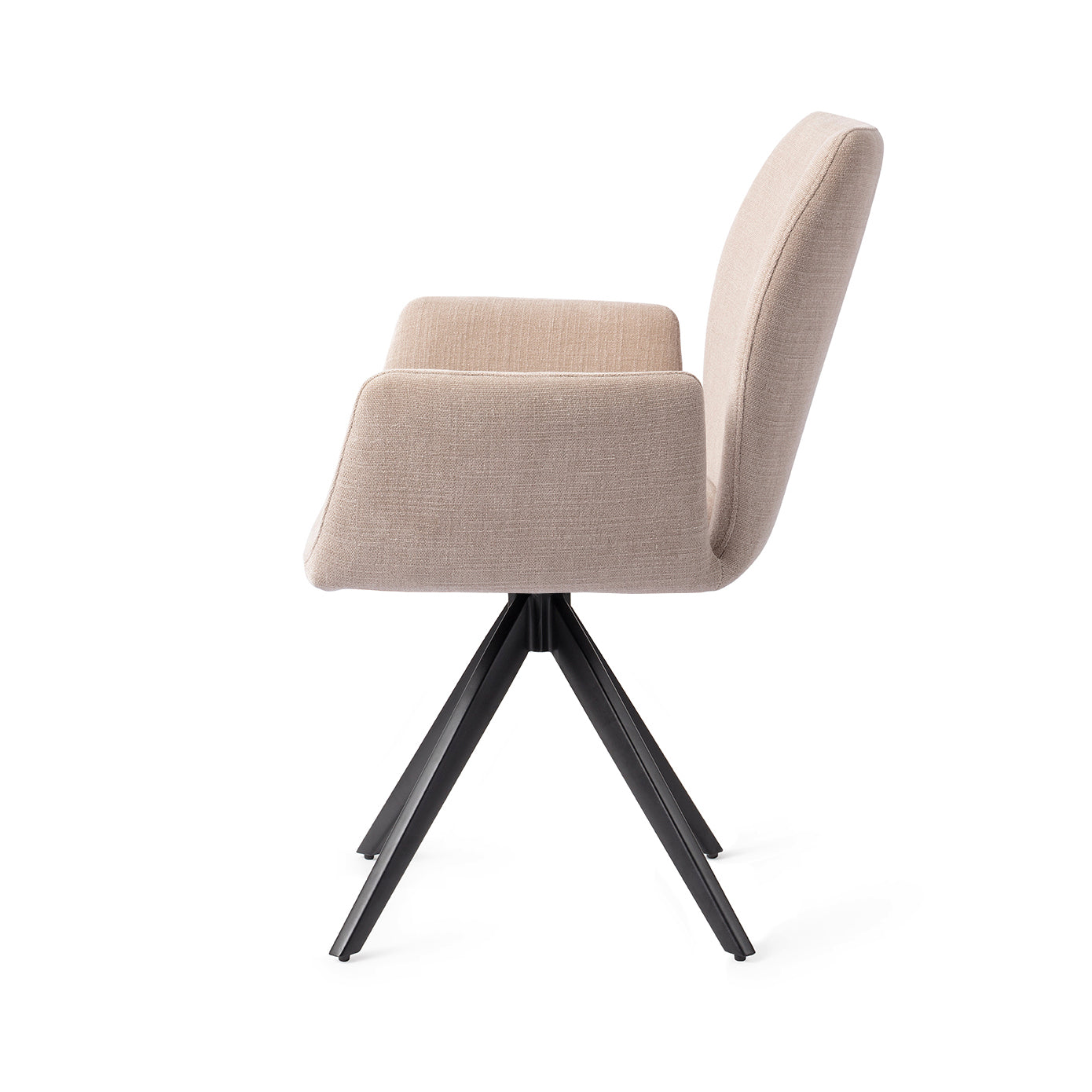 Jesper Home Misaki Sand Strand Eetkamerstoel - Turn Black - KwaliteitWonen.nl