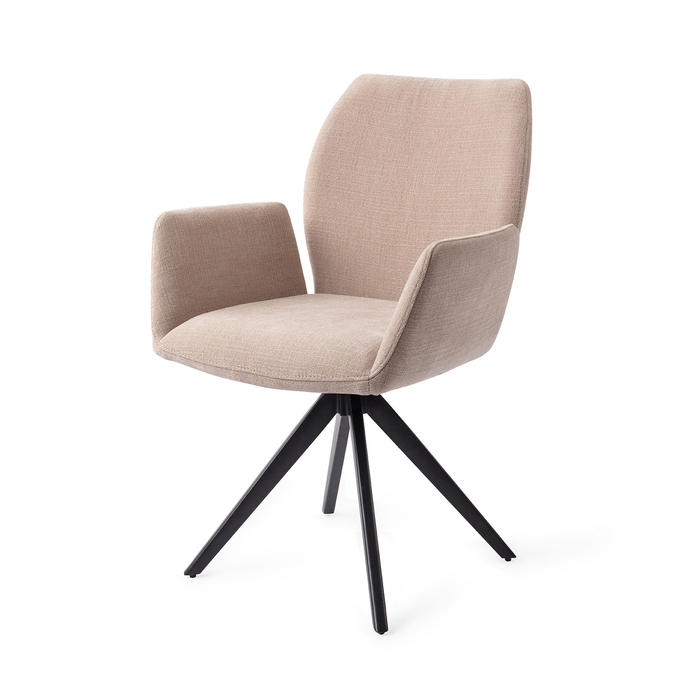 Jesper Home Misaki Sand Strand Eetkamerstoel - Turn Black - KwaliteitWonen.nl