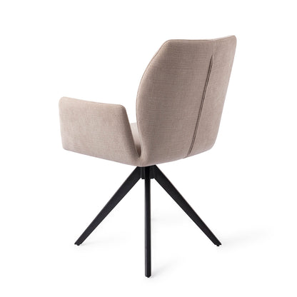 Jesper Home Misaki Sand Strand Eetkamerstoel - Turn Black - KwaliteitWonen.nl