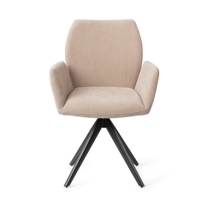 Jesper Home Misaki Sand Strand Eetkamerstoel - Turn Black - KwaliteitWonen.nl