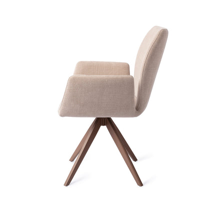 Jesper Home Misaki Sand Strand Eetkamerstoel - Turn Brown - KwaliteitWonen.nl