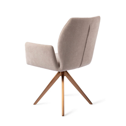 Jesper Home Misaki Sand Strand Eetkamerstoel - Turn Rose - KwaliteitWonen.nl