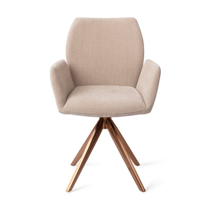 Jesper Home Misaki Sand Strand Eetkamerstoel - Turn Rose - KwaliteitWonen.nl
