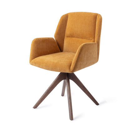 Jesper Home Myoko El Dorado Eetkamerstoel - Revolve Oak Walnut - KwaliteitWonen.nl