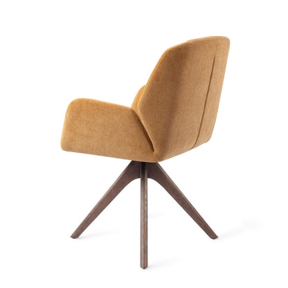 Jesper Home Myoko El Dorado Eetkamerstoel - Revolve Oak Walnut - KwaliteitWonen.nl