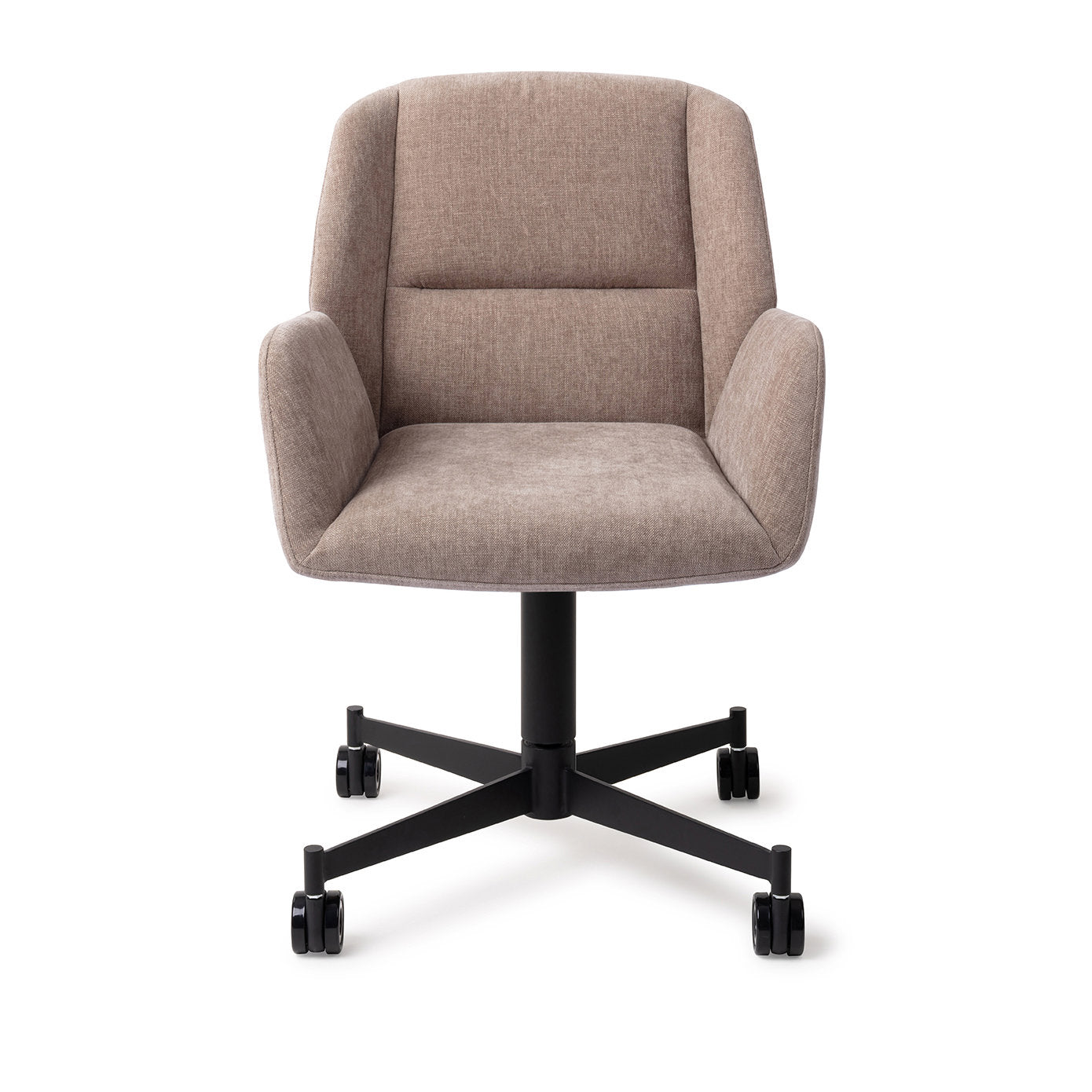 Jesper Home Myoko Greystones Eetkamerstoel - Caster Black - KwaliteitWonen.nl