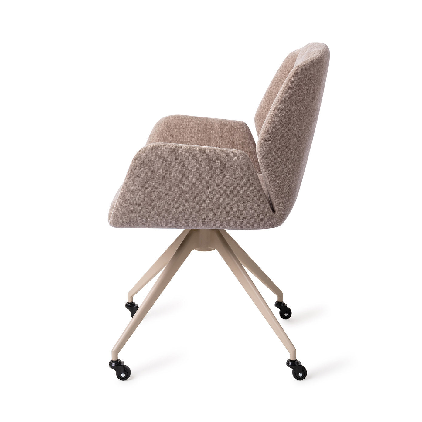Jesper Home Myoko Greystones Eetkamerstoel - Glide Beige - KwaliteitWonen.nl