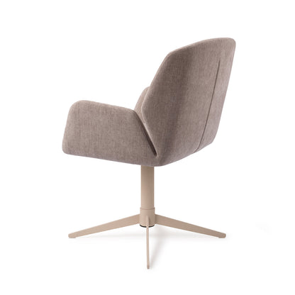 Jesper Home Myoko Greystones Eetkamerstoel - Quad Beige - KwaliteitWonen.nl