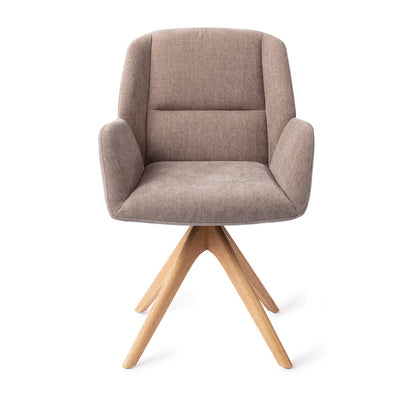 Jesper Home Myoko Greystones Eetkamerstoel - Revolve Oak Natural - KwaliteitWonen.nl