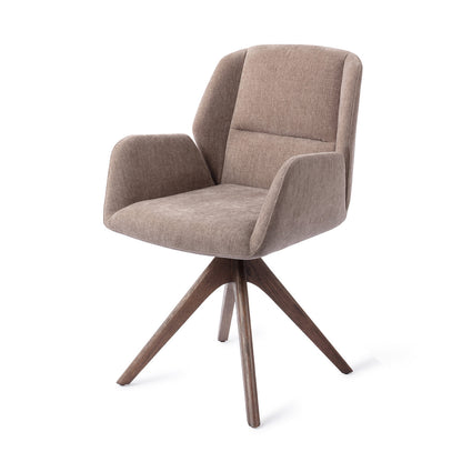 Jesper Home Myoko Greystones Eetkamerstoel - Revolve Oak Walnut - KwaliteitWonen.nl