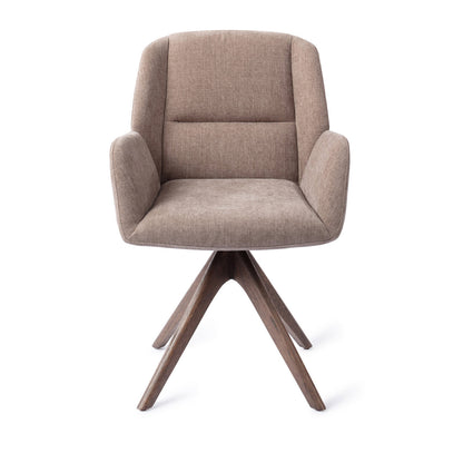 Jesper Home Myoko Greystones Eetkamerstoel - Revolve Oak Walnut - KwaliteitWonen.nl