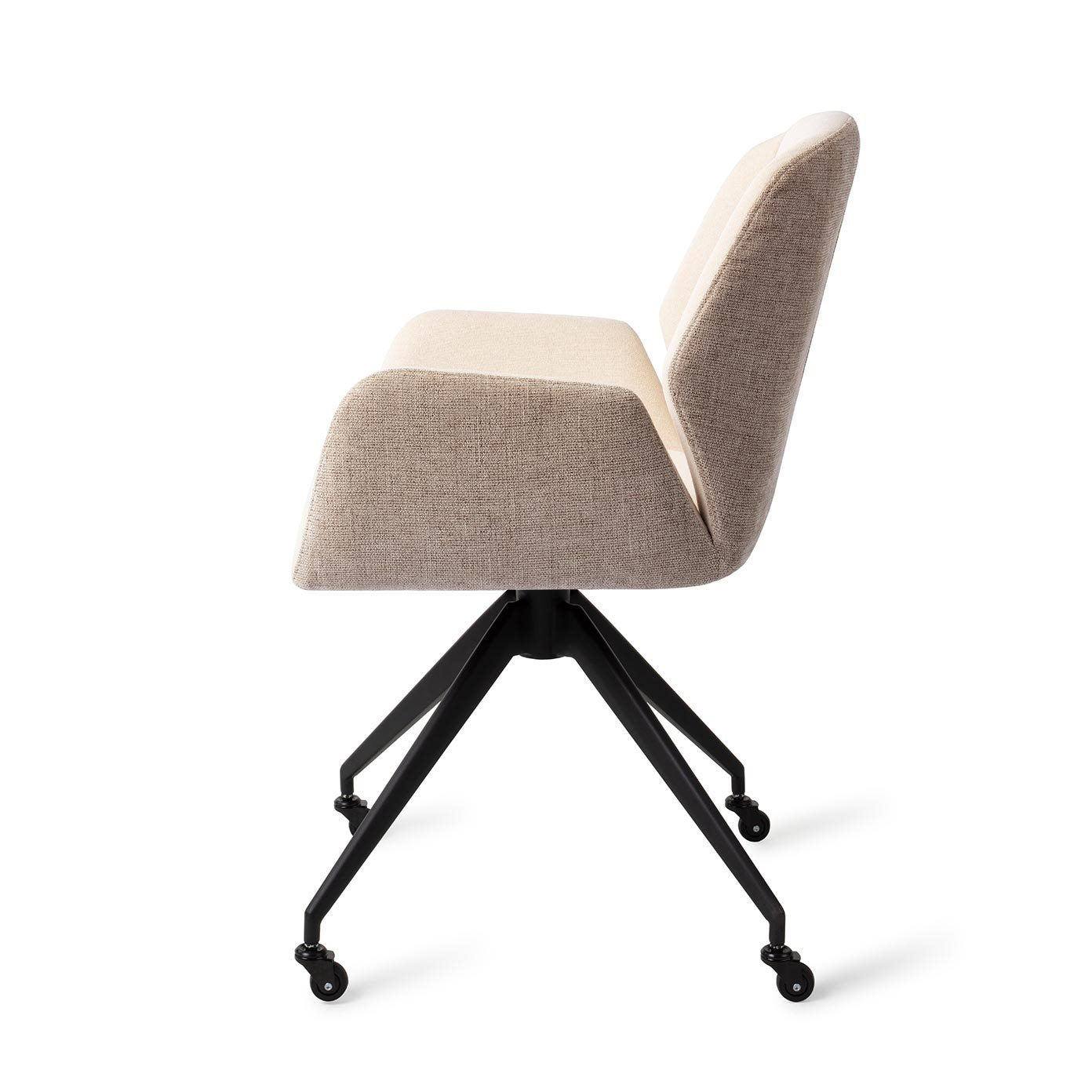Jesper Home Myoko Sandy Hill Eetkamerstoel - Glide Black - KwaliteitWonen.nl
