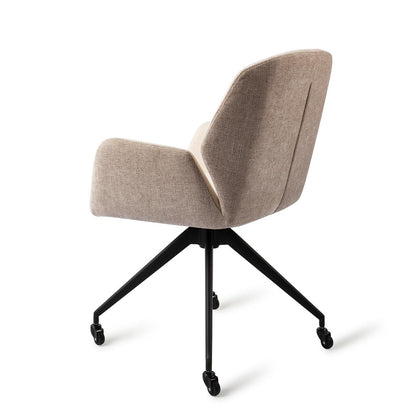 Jesper Home Myoko Sandy Hill Eetkamerstoel - Glide Black - KwaliteitWonen.nl