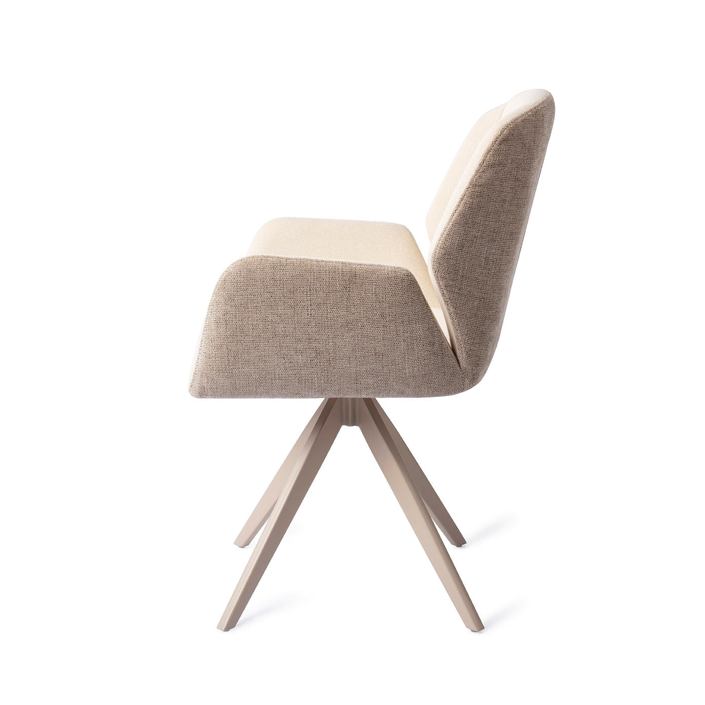 Jesper Home Myoko Sandy Hill Eetkamerstoel - Turn Beige - KwaliteitWonen.nl