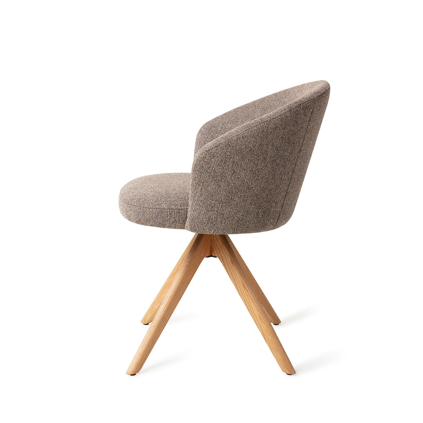 Jesper Home Niimi Saving Greige Eetkamerstoel - Revolve Oak Natural - KwaliteitWonen.nl