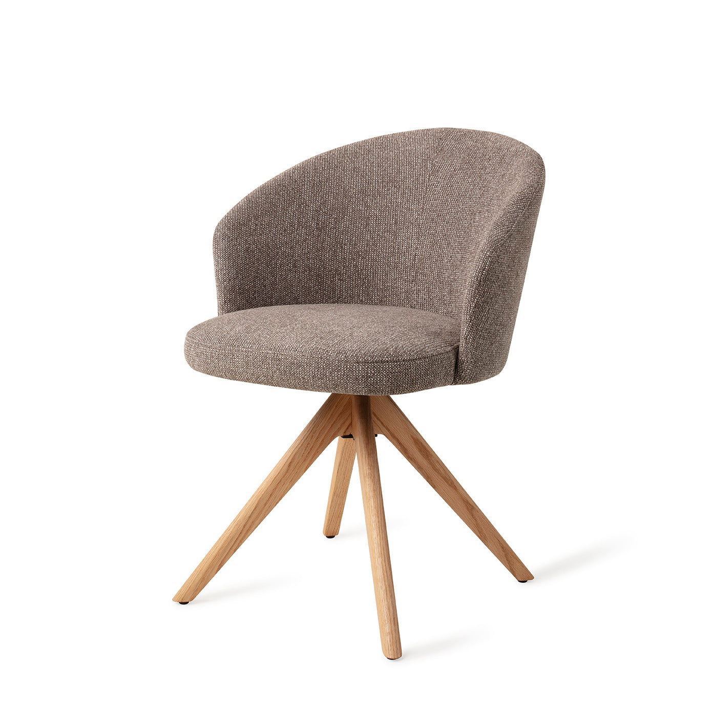 Jesper Home Niimi Saving Greige Eetkamerstoel - Revolve Oak Natural - KwaliteitWonen.nl
