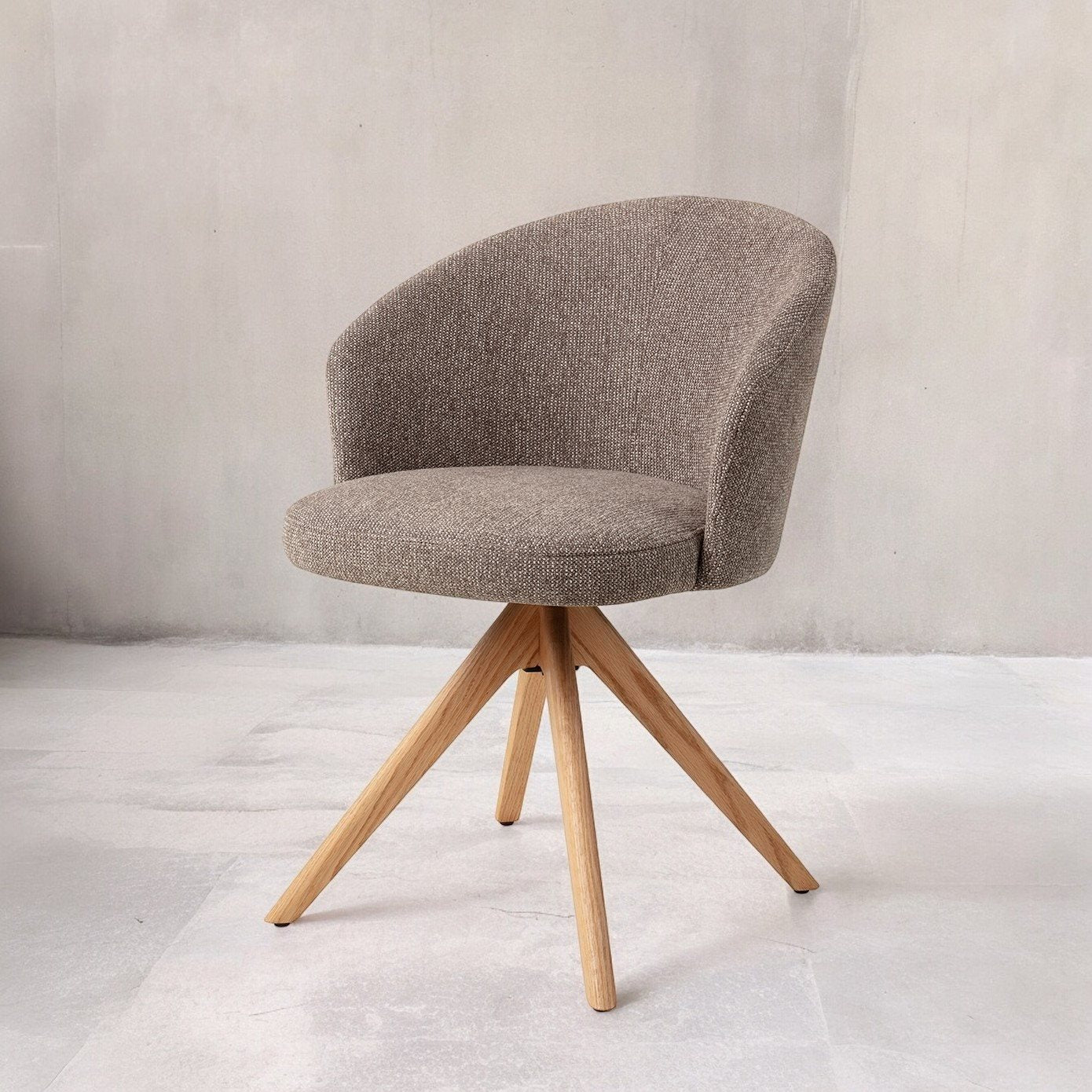 Jesper Home Niimi Saving Greige Eetkamerstoel - Revolve Oak Natural - KwaliteitWonen.nl