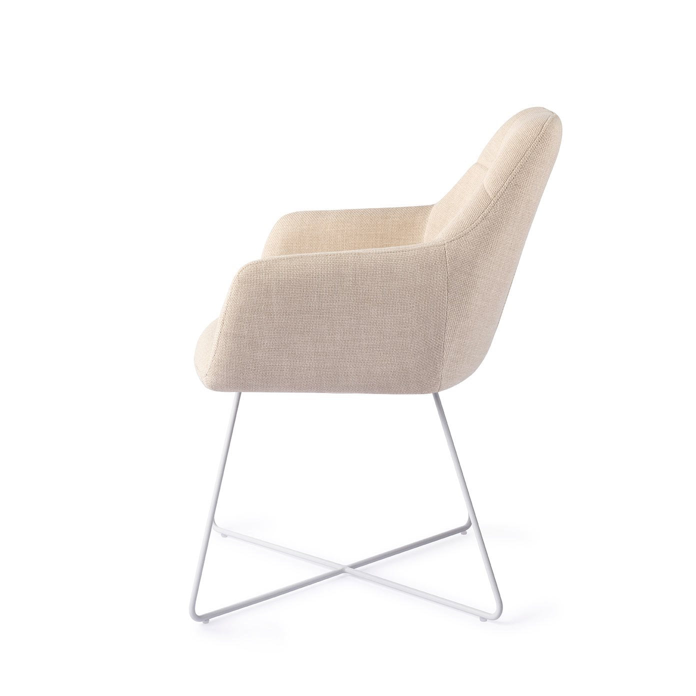 Jesper Home Noto Overnight Oats Eetkamerstoel - Cross White - KwaliteitWonen.nl