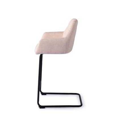 Jesper Home Noto Petal Pink Barkruk - Arch Black (L) - KwaliteitWonen.nl
