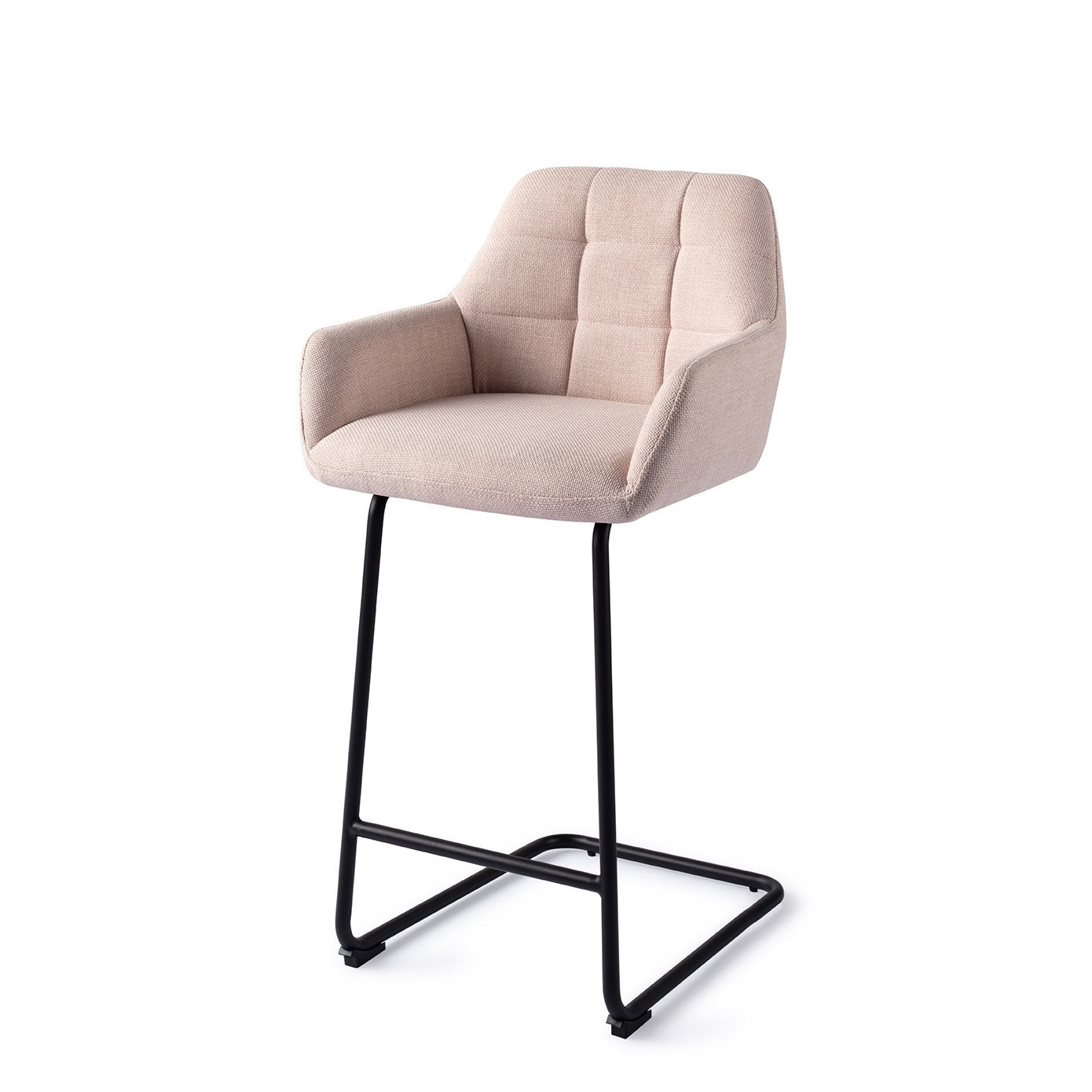 Jesper Home Noto Petal Pink Barkruk - Arch Black (L) - KwaliteitWonen.nl