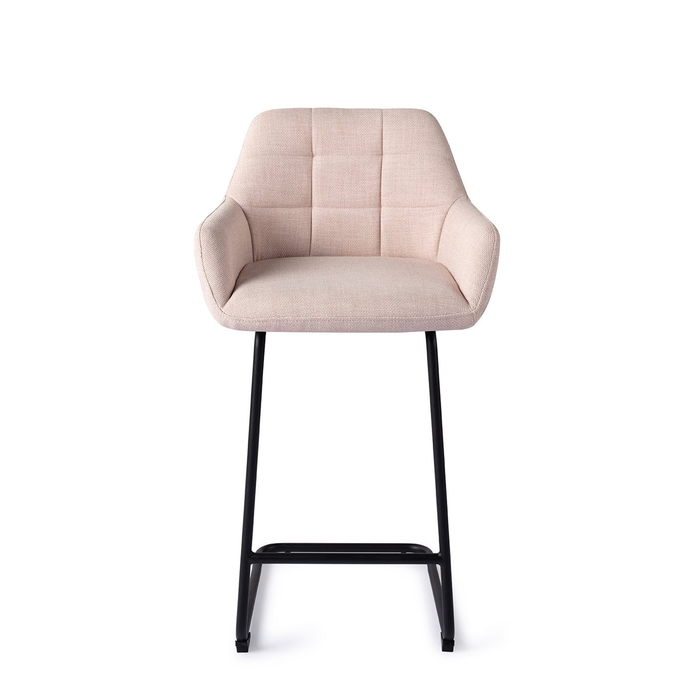 Jesper Home Noto Petal Pink Barkruk - Arch Black (L) - KwaliteitWonen.nl