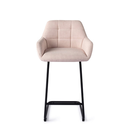 Jesper Home Noto Petal Pink Barkruk - Arch Black (L) - KwaliteitWonen.nl