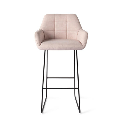 Jesper Home Noto Petal Pink Barkruk - Slide Black (H) - KwaliteitWonen.nl