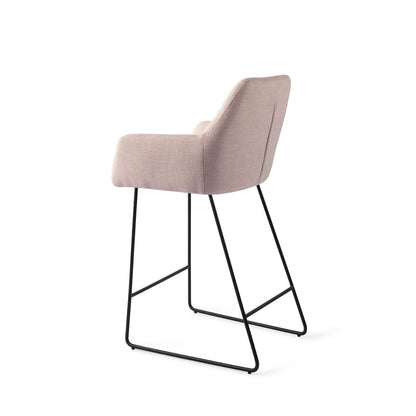 Jesper Home Noto Petal Pink Barkruk - Slide Black (L) - KwaliteitWonen.nl