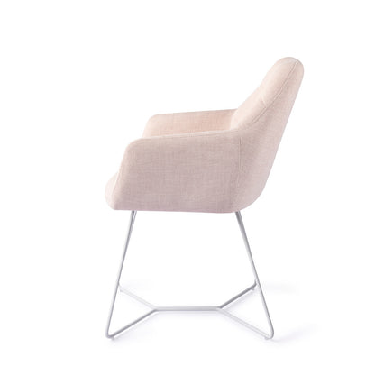 Jesper Home Noto Petal Pink Eetkamerstoel - Beehive White - KwaliteitWonen.nl